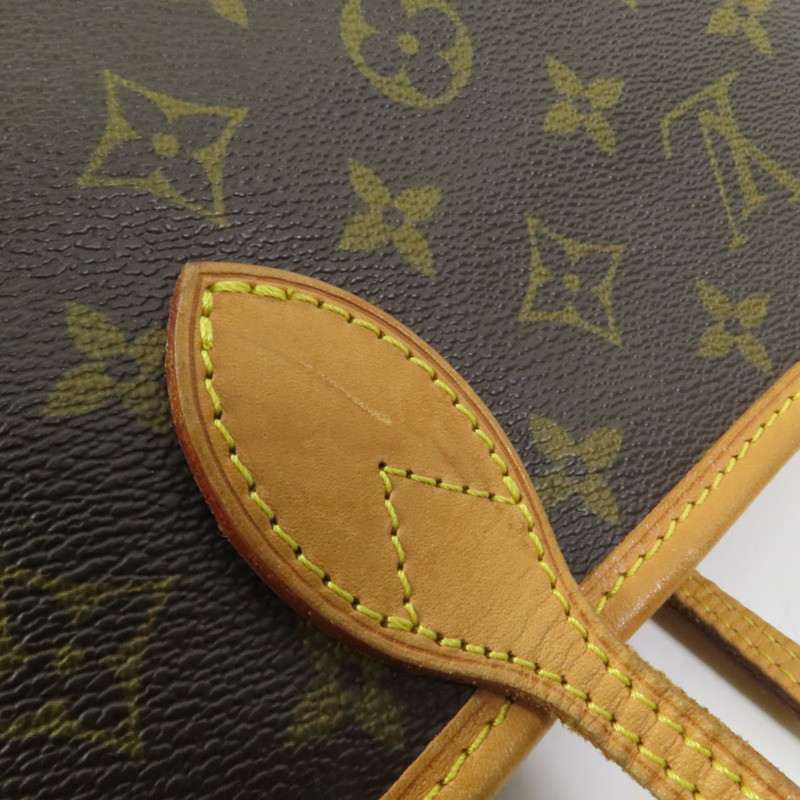 LOUIS VUITTON Monogram Neverfull GM金扣手挽袋-14