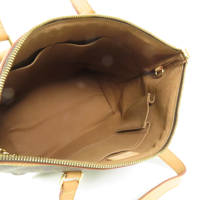 LOUIS VUITTON Monogram Palermo PM金扣手挽肩背兩用袋棕色-4
