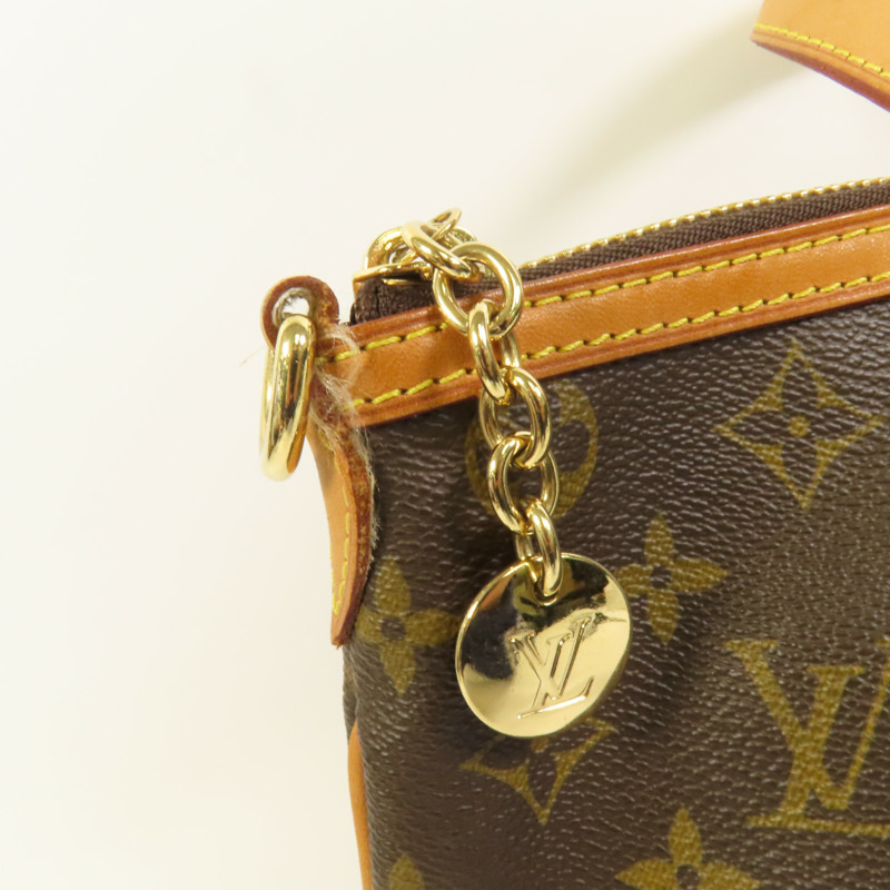 LOUIS VUITTON Monogram Palermo PM金扣手挽肩背兩用袋棕色-9