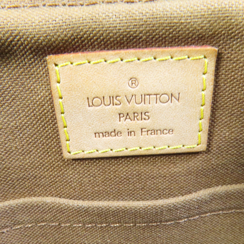 LOUIS VUITTON Monogram Palermo PM金扣手挽肩背兩用袋棕色-11