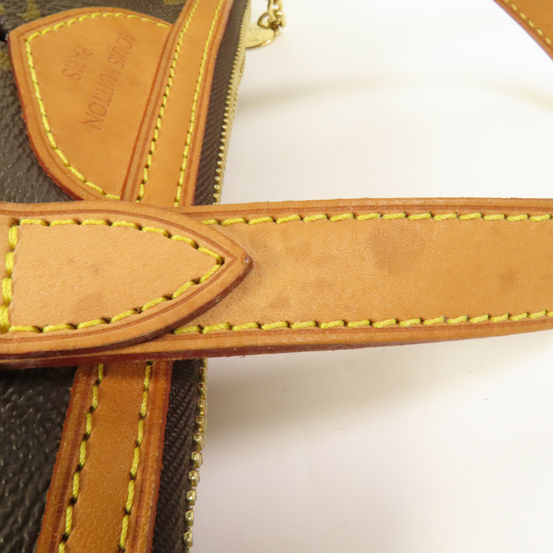 LOUIS VUITTON Monogram Palermo PM金扣手挽肩背兩用袋棕色-16