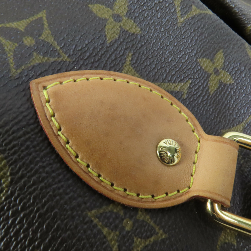 LOUIS VUITTON Monogram Palermo PM金扣手挽肩背兩用袋棕色-17