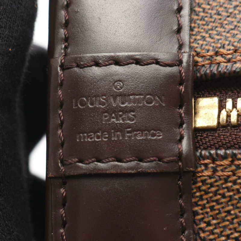 LOUIS VUITTON Alma BB 單肩斜背包手提包 N41221 Damier Ebene 帆布二手-3