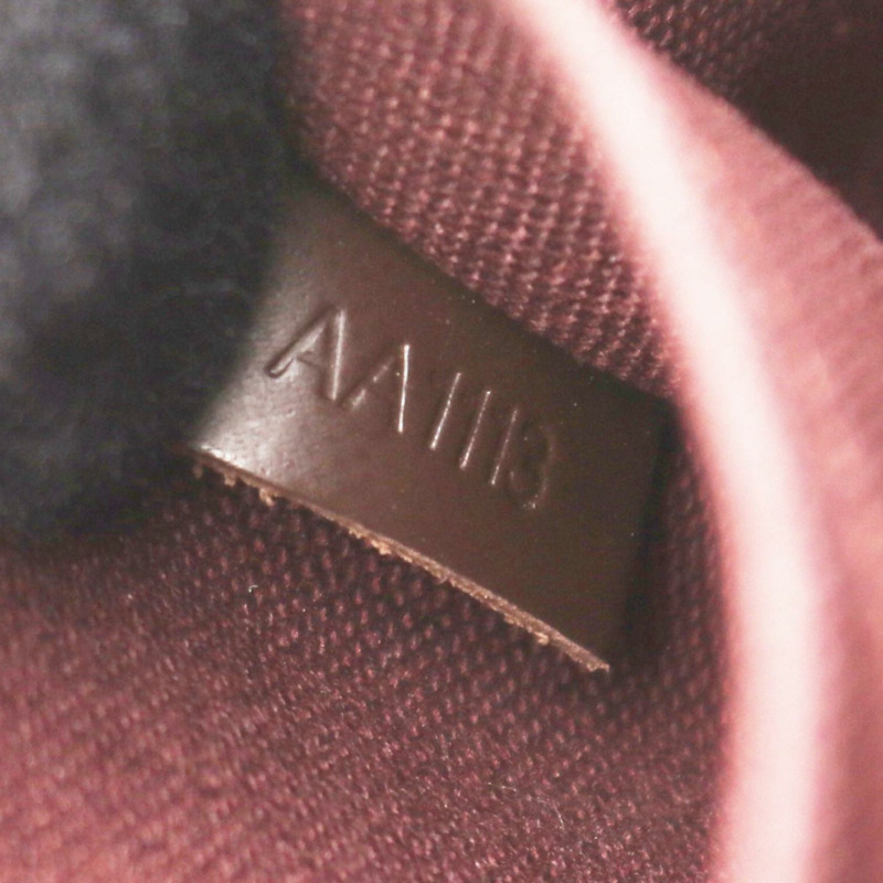 LOUIS VUITTON Alma BB 單肩斜背包手提包 N41221 Damier Ebene 帆布二手-4