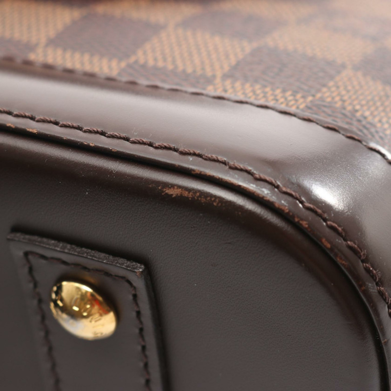 LOUIS VUITTON Alma BB 單肩斜背包手提包 N41221 Damier Ebene 帆布二手-5