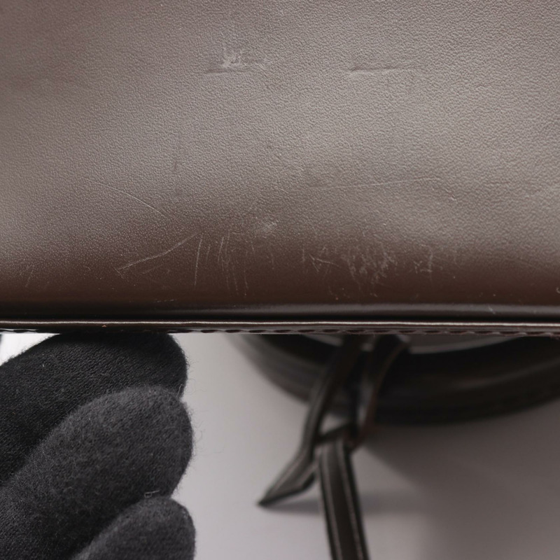 LOUIS VUITTON Alma BB 單肩斜背包手提包 N41221 Damier Ebene 帆布二手-7