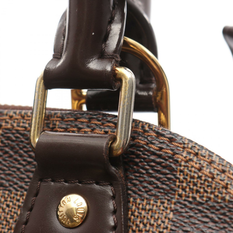 LOUIS VUITTON Alma BB 單肩斜背包手提包 N41221 Damier Ebene 帆布二手-8