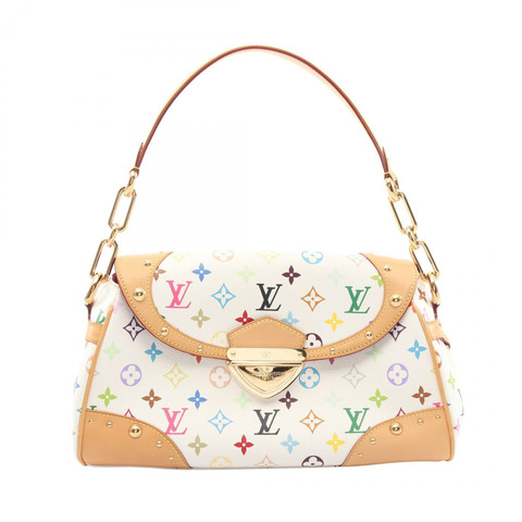 路易威登 Beverly MM 肩背包 M40203 Monogram Multicolore 白色二手