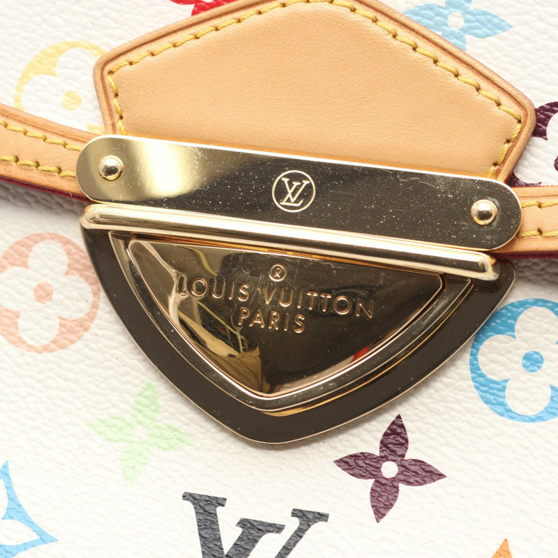 路易威登 Beverly MM 肩背包 M40203 Monogram Multicolore 白色二手-5
