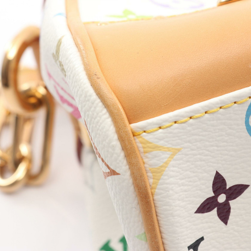 路易威登 Beverly MM 肩背包 M40203 Monogram Multicolore 白色二手-6