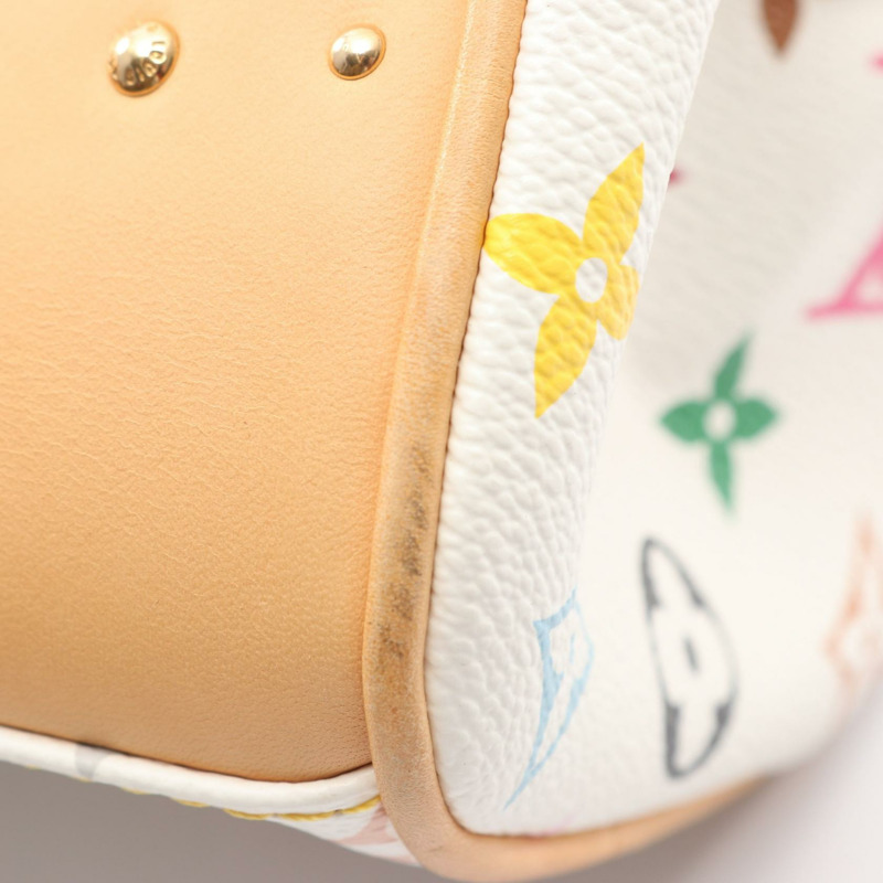 路易威登 Beverly MM 肩背包 M40203 Monogram Multicolore 白色二手-7