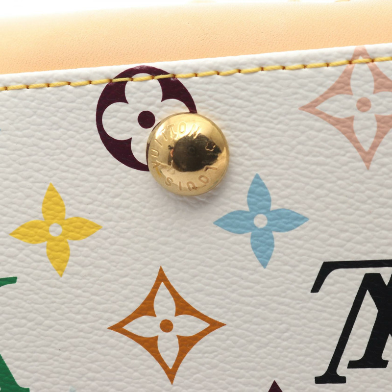 路易威登 Beverly MM 肩背包 M40203 Monogram Multicolore 白色二手-8