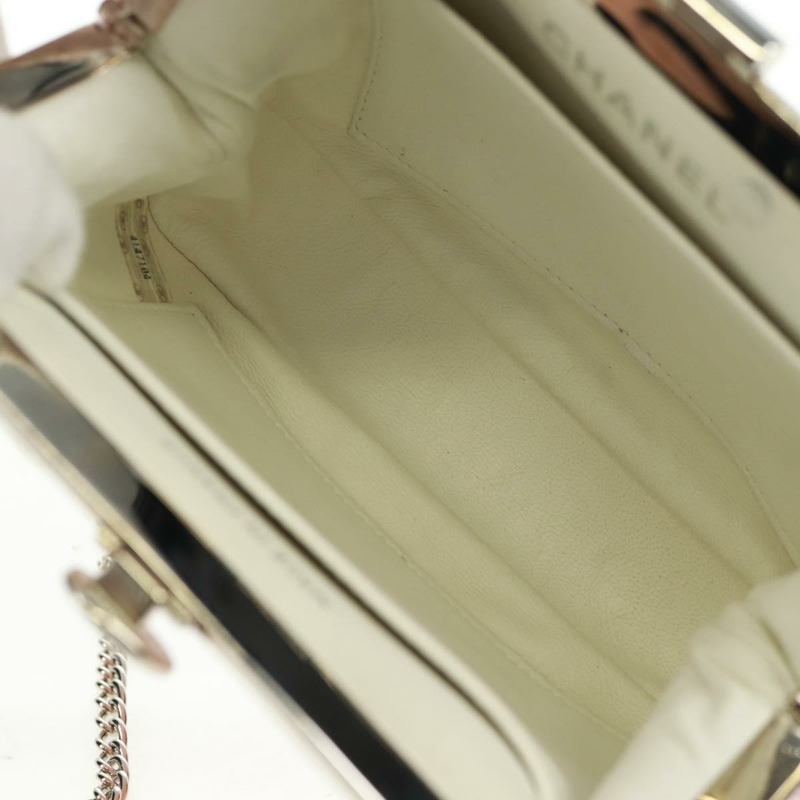 【日本直送】香奈兒 (CHANEL) 絎縫鏈條肩背包 絲絨粉紅色 銀色 CC 標誌 Auth 165897V-10