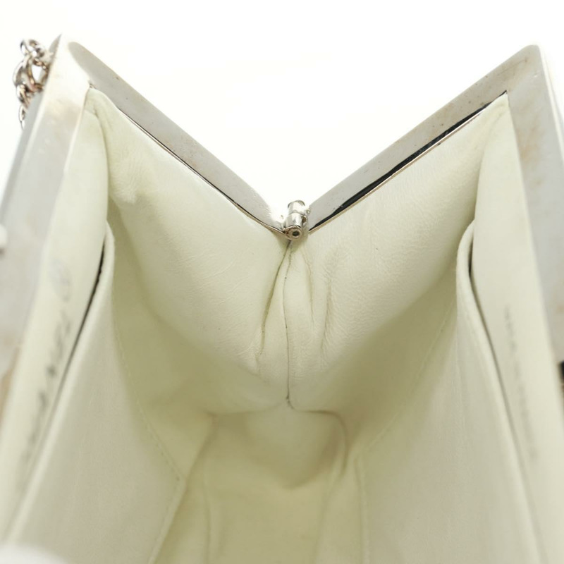 【日本直送】香奈兒 (CHANEL) 絎縫鏈條肩背包 絲絨粉紅色 銀色 CC 標誌 Auth 165897V-18