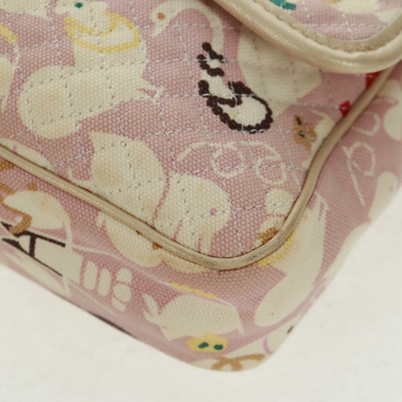 【日本直送】香奈兒 Matelasse 25 單翻蓋鏈條包 帆布 米色 金色 CC 標誌 正品 165652SAV-15