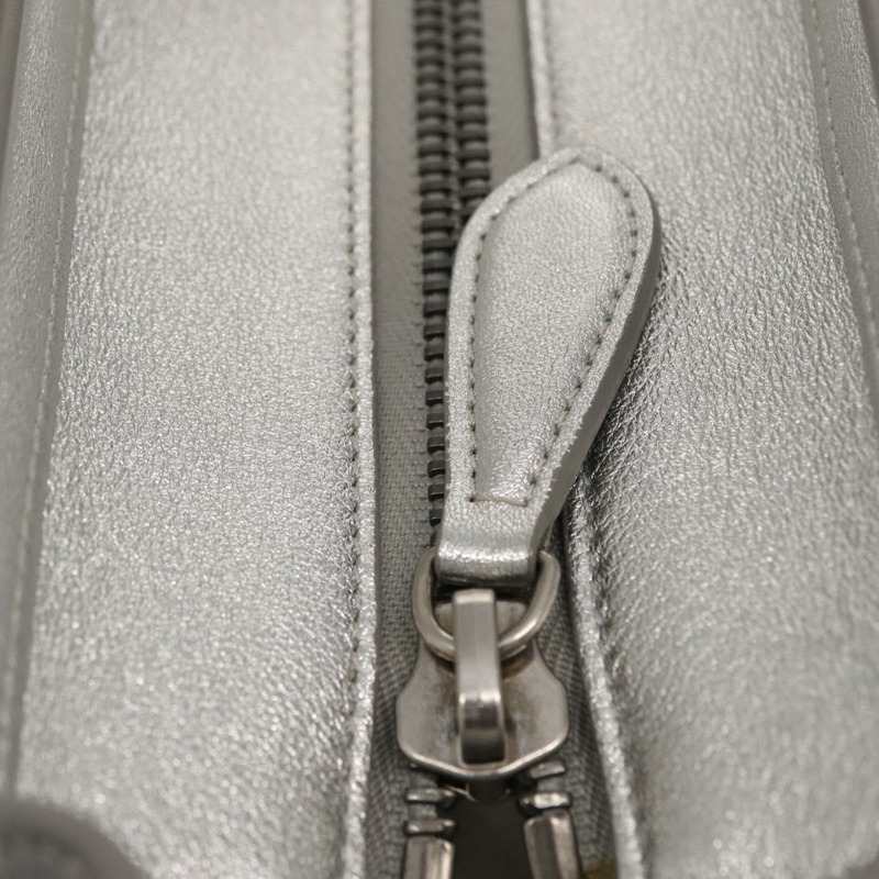【日本直送】CELINE Luggage Micro Shopper 手提包 皮革 銀色 正品 gh1672-18