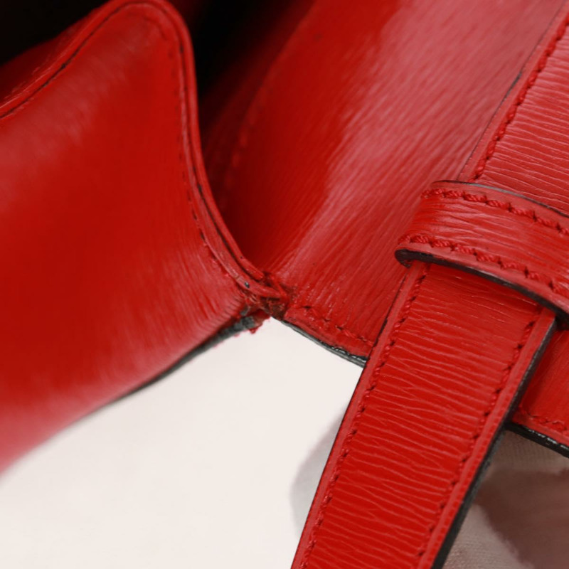 【日本直送】CELINE 手提包 皮革 2way 紅色金色 Auth 168152V-8