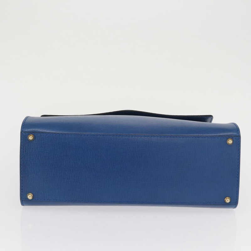 【日本直送】CELINE 手提包 皮革 藍色 金色 正品 169258V-4