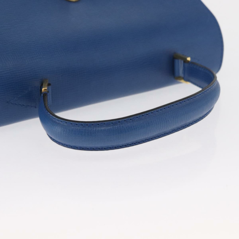 【日本直送】CELINE 手提包 皮革 藍色 金色 正品 169258V-6