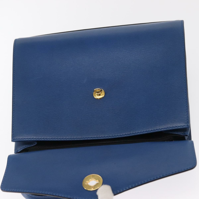 【日本直送】CELINE 手提包 皮革 藍色 金色 正品 169258V-9