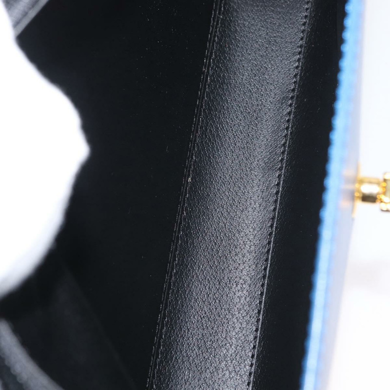 【日本直送】CELINE 手提包 皮革 藍色 金色 正品 169258V-10