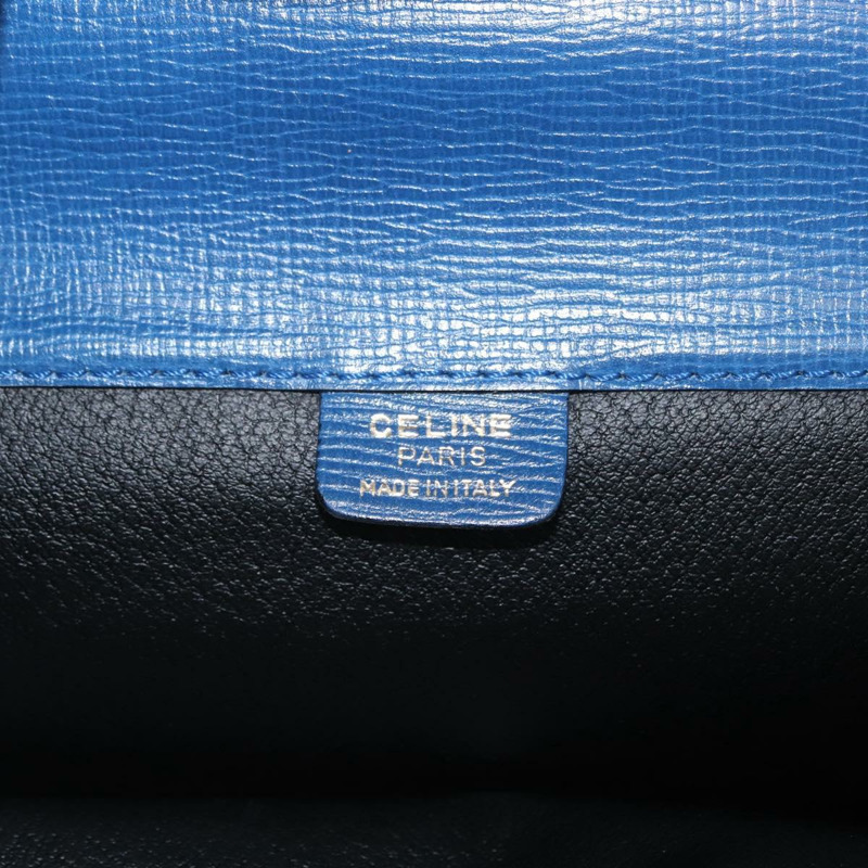 【日本直送】CELINE 手提包 皮革 藍色 金色 正品 169258V-17