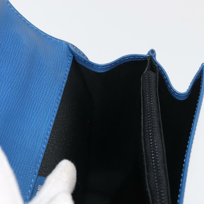 【日本直送】CELINE 手提包 皮革 藍色 金色 正品 169258V-21