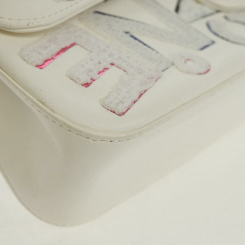 【日本直送】香奈兒鏈條單背包，皮革材質，白色，銀色雙C標誌，正品編號169199SM-7