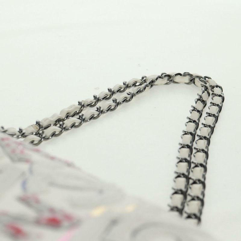 【日本直送】香奈兒鏈條單背包，皮革材質，白色，銀色雙C標誌，正品編號169199SM-13