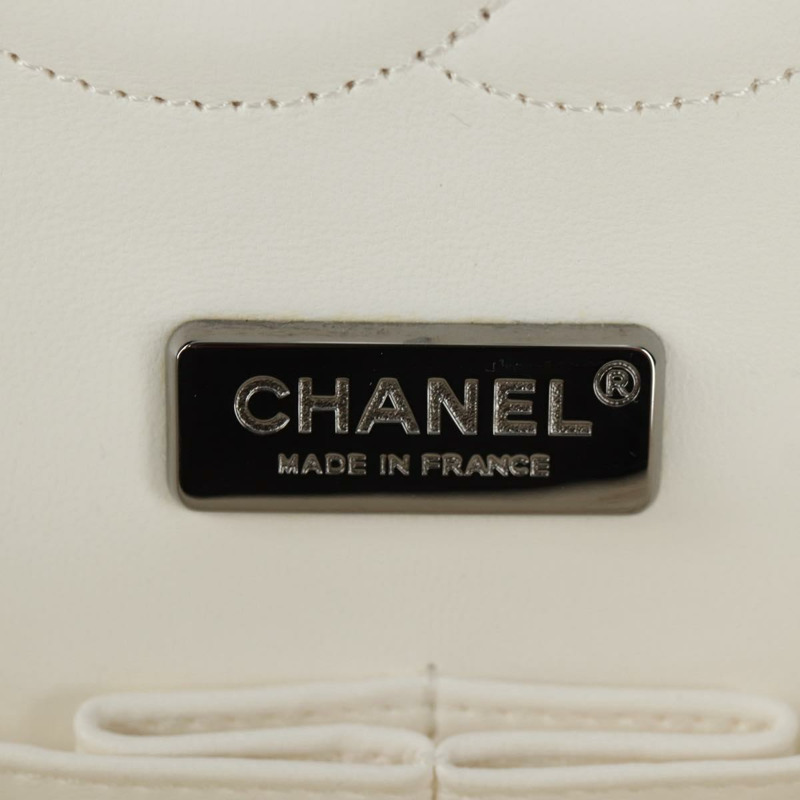 【日本直送】香奈兒鏈條單背包，皮革材質，白色，銀色雙C標誌，正品編號169199SM-26