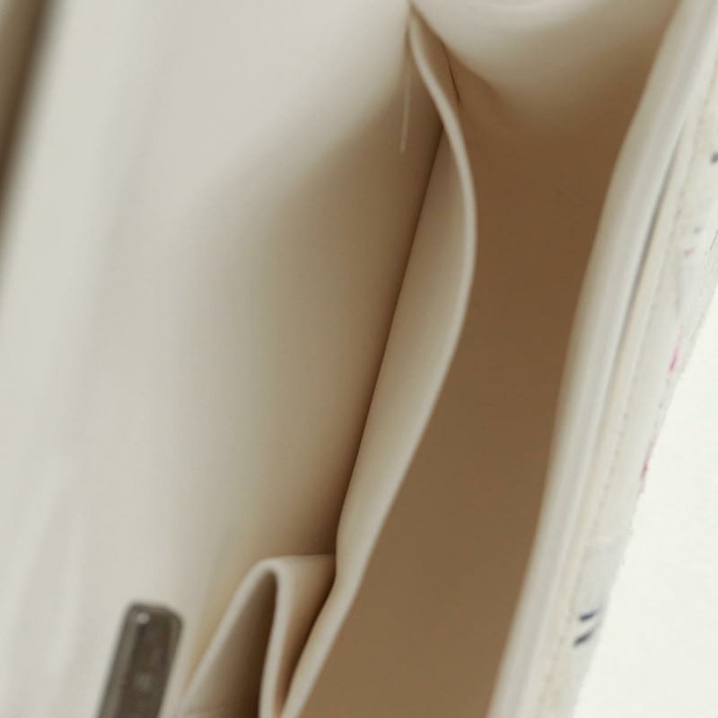 【日本直送】香奈兒鏈條單背包，皮革材質，白色，銀色雙C標誌，正品編號169199SM-29