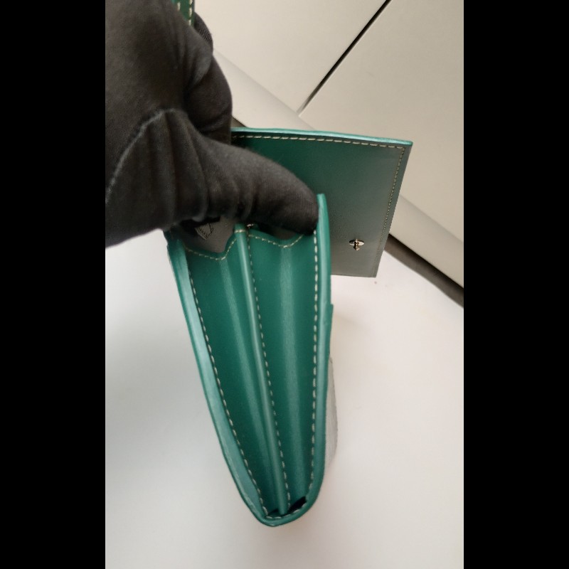 Goyard 綠色印花下蓋小斜背包 verenne continental wallet-10