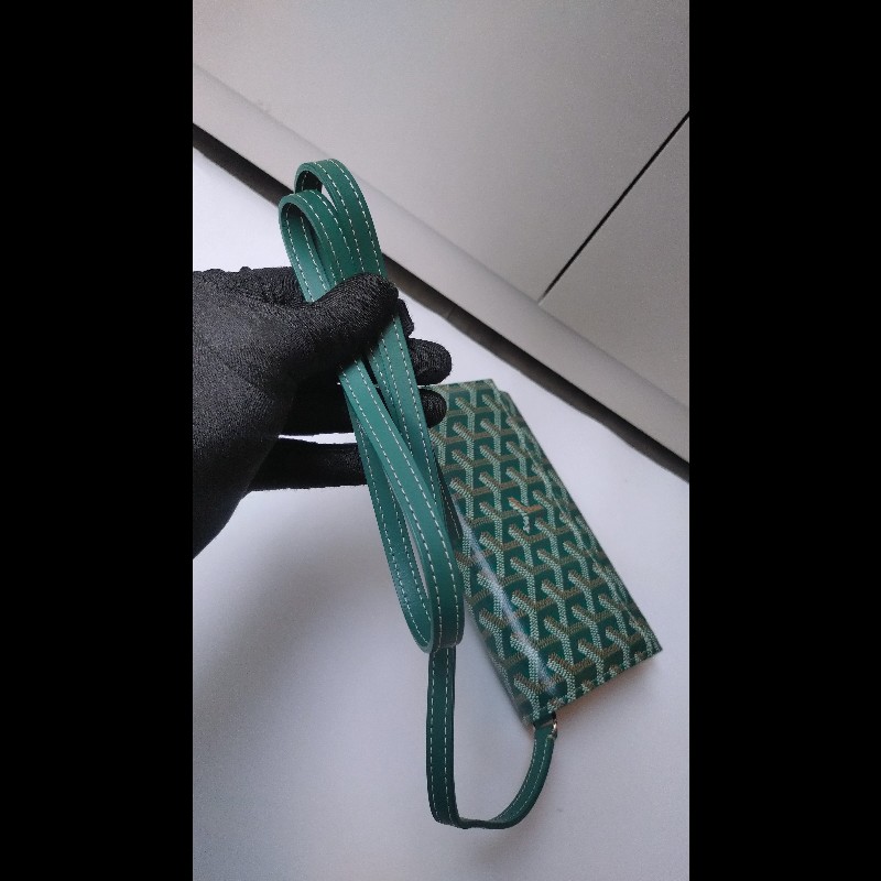 Goyard 綠色印花下蓋小斜背包 verenne continental wallet-23