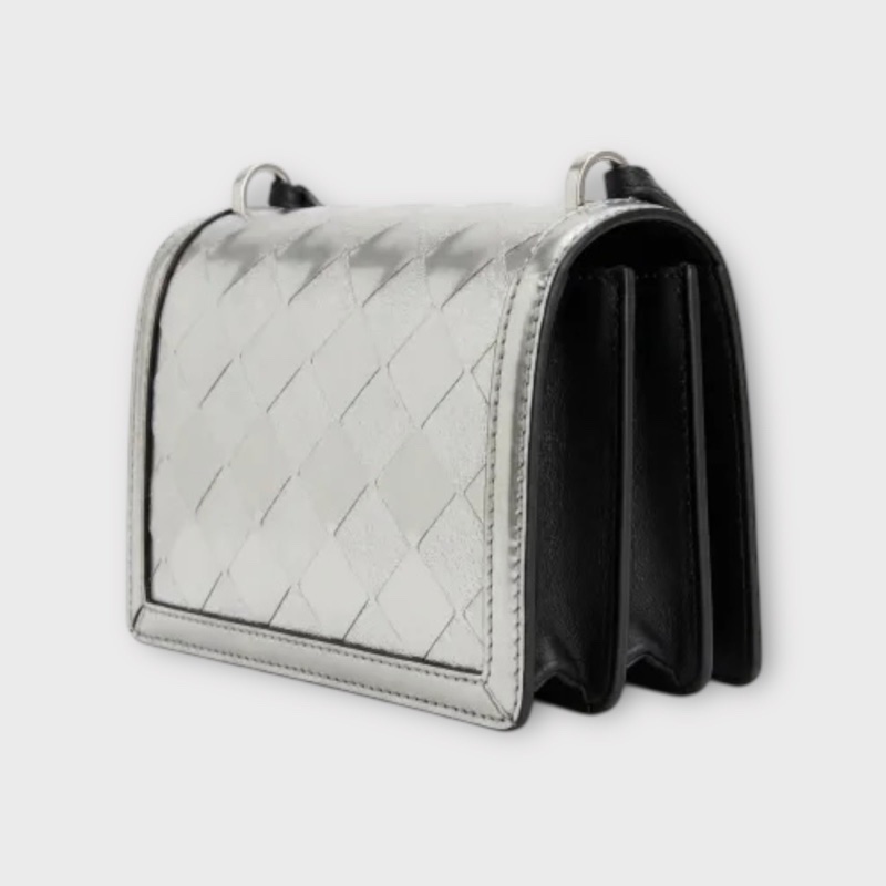 Loewe 女士 小號 Barcelona 格紋單肩包均碼碼小號-1