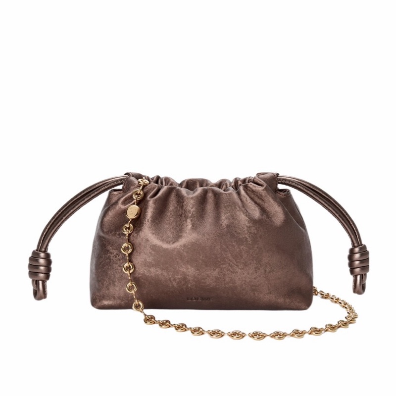 Loewe 女士 Mini Flamenco 單肩包均碼碼MINI、21cm*8cm*14cm-1