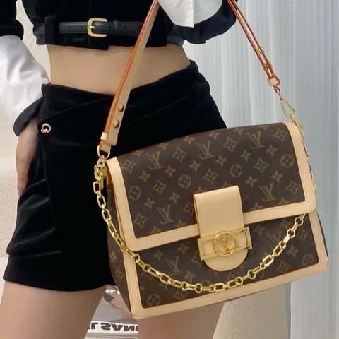 LV原花Dauphine Soft GM側背包M47149