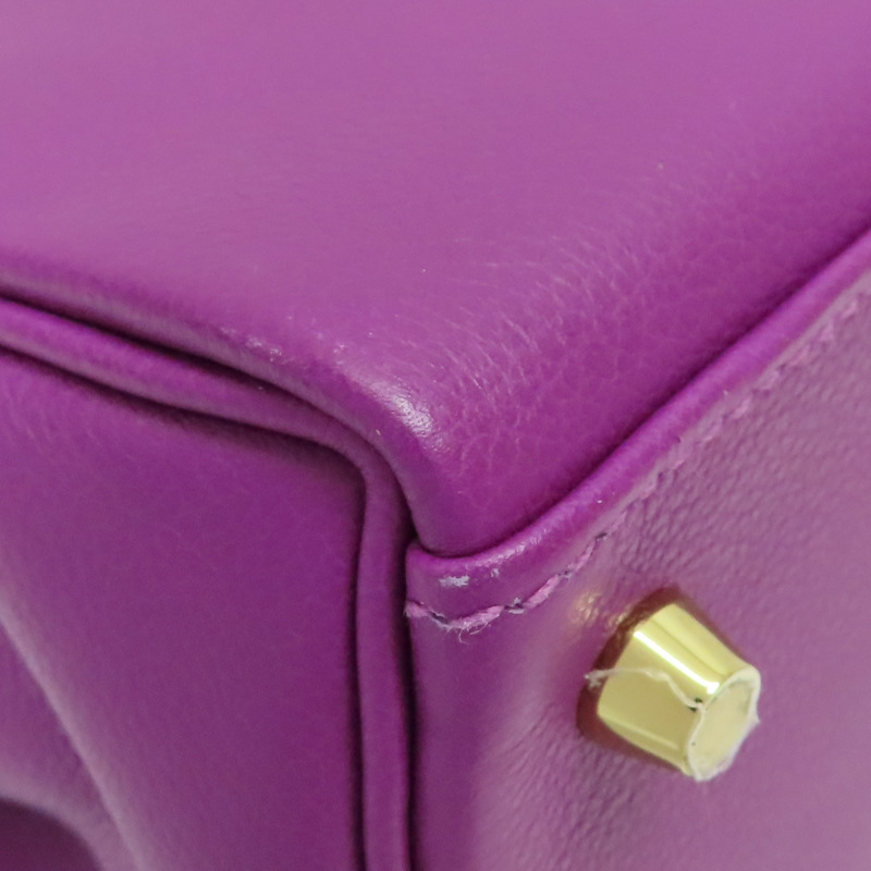 海葵紫 EverColor 牛皮 Kelly 28 凱莉包 兩用包 Y刻 金扣【HERMES 愛馬仕】 H070443CC-10