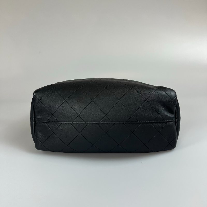 CHANEL 大菱格兩用托特包黑 AS0240/27開-4