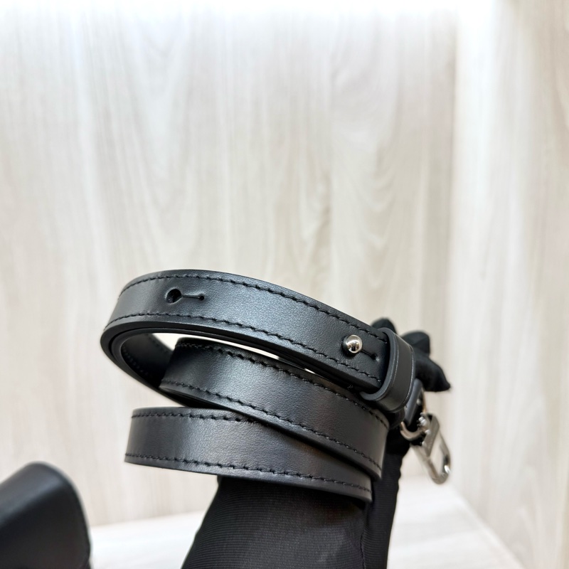 LV黑色原花Nano Steamer手提斜背包M82774-16