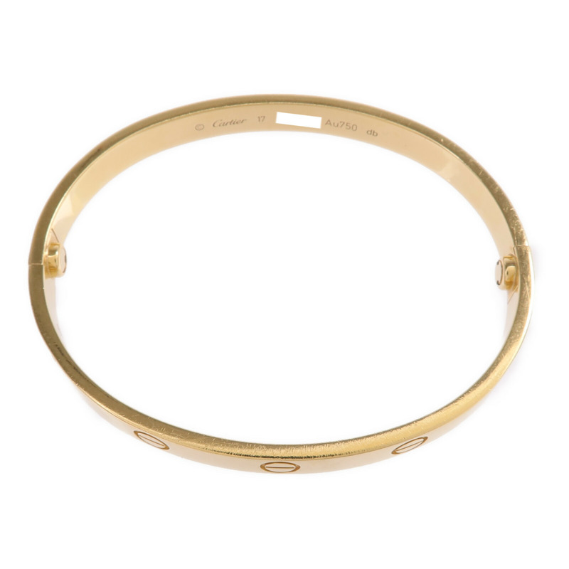 CARTIER 18K黃金Love Bracelet手鐲Cartier#17-3