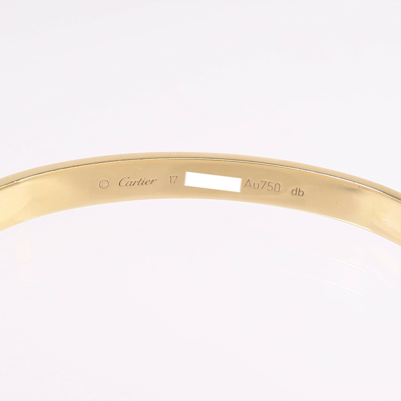 CARTIER 18K黃金Love Bracelet手鐲Cartier#17-4
