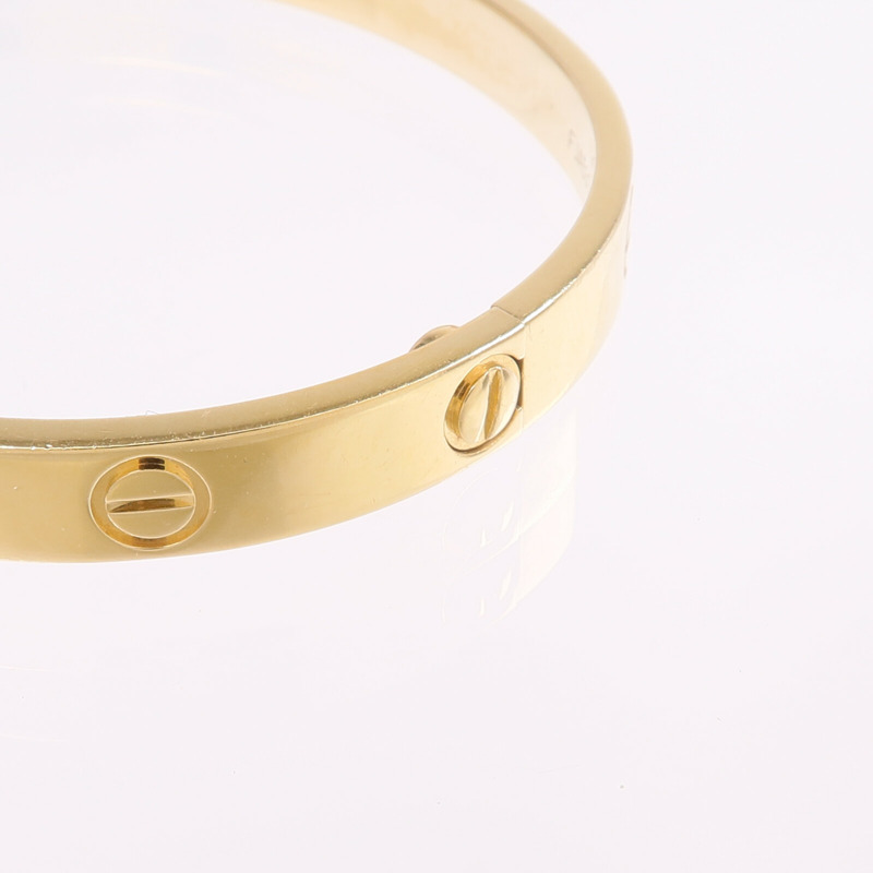 CARTIER 18K黃金Love Bracelet手鐲Cartier#17-6