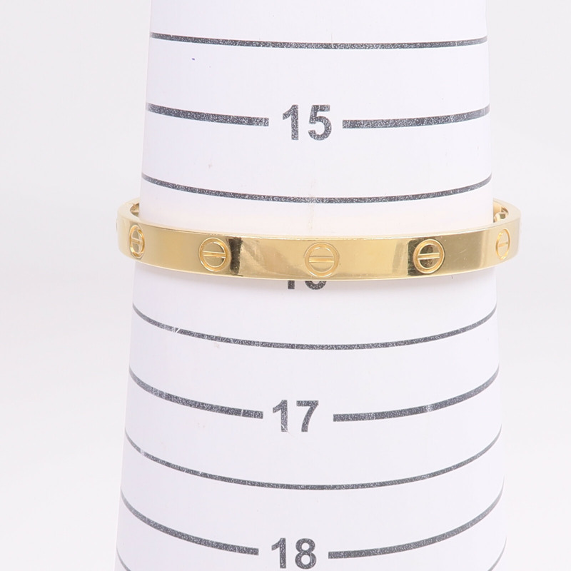 CARTIER 18K黃金Love Bracelet手鐲Cartier#17-9
