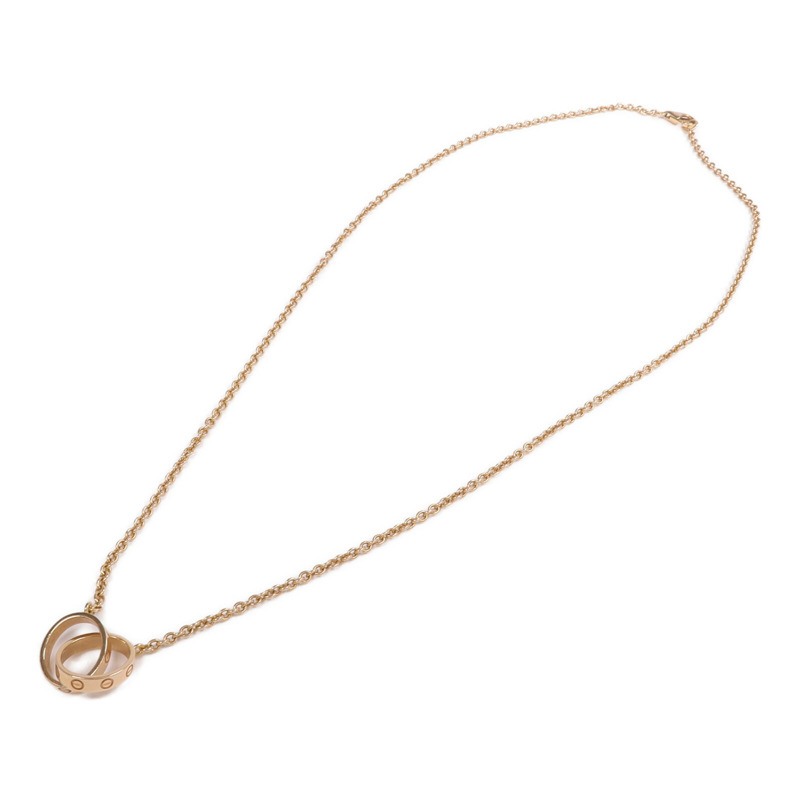 CARTIER 18K玫瑰金Love Pendant項鍊-3