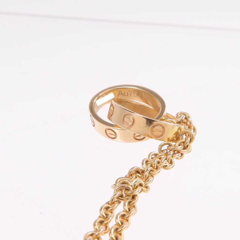 CARTIER 18K玫瑰金Love Pendant項鍊-6