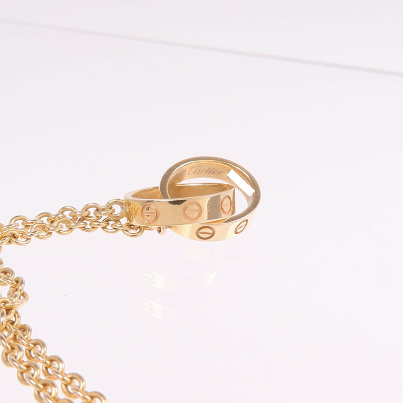 CARTIER 18K玫瑰金Love Pendant項鍊-7