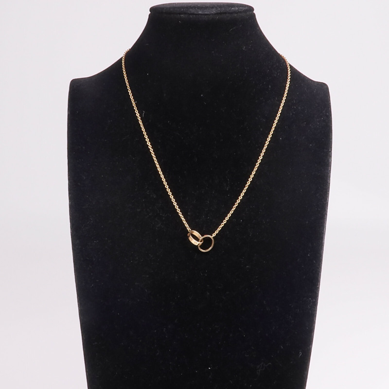 CARTIER 18K玫瑰金Love Pendant項鍊-8