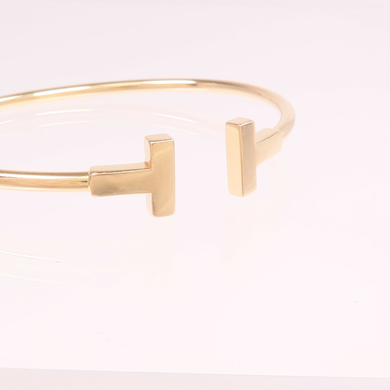 TIFFANY＆CO 18K玫瑰金T Wire Bracelet手鐲-5