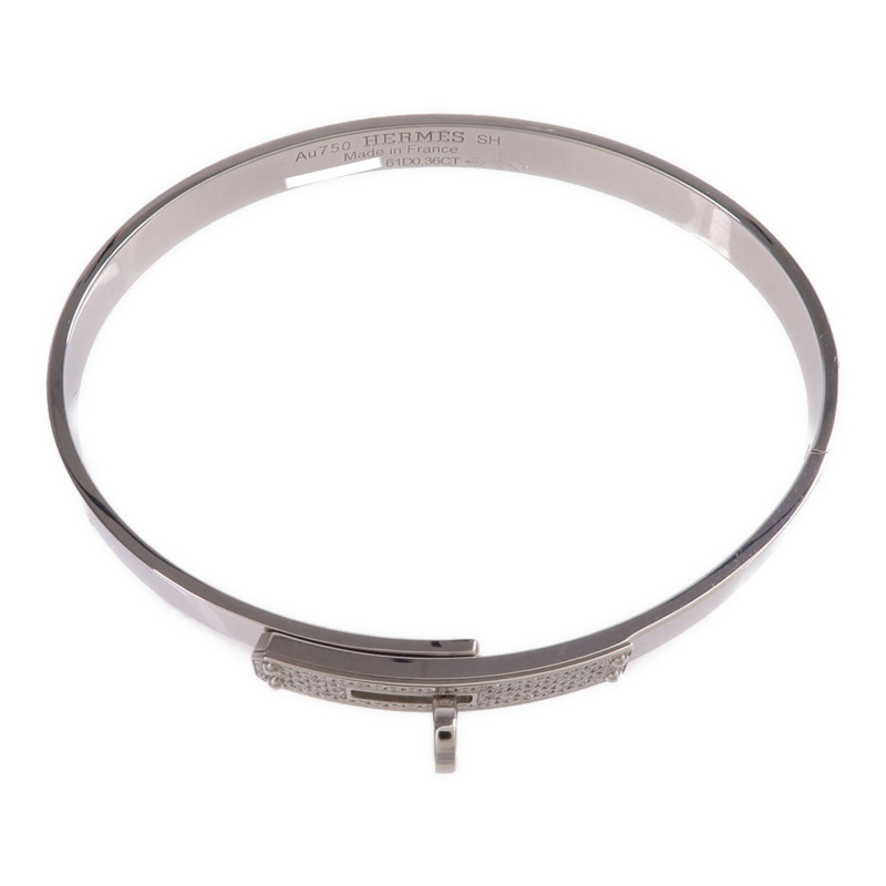 HERMES 18K白金Kelly Bracelet Small Model鑽石手鐲-3