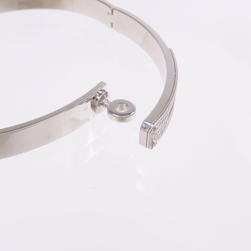 HERMES 18K白金Kelly Bracelet Small Model鑽石手鐲-6